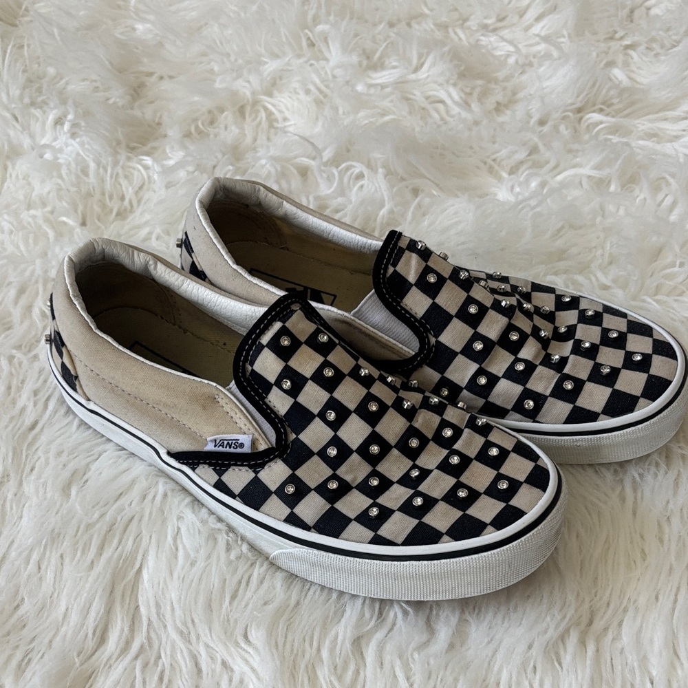 Vans Checkered Bling Slip-On Sneakers